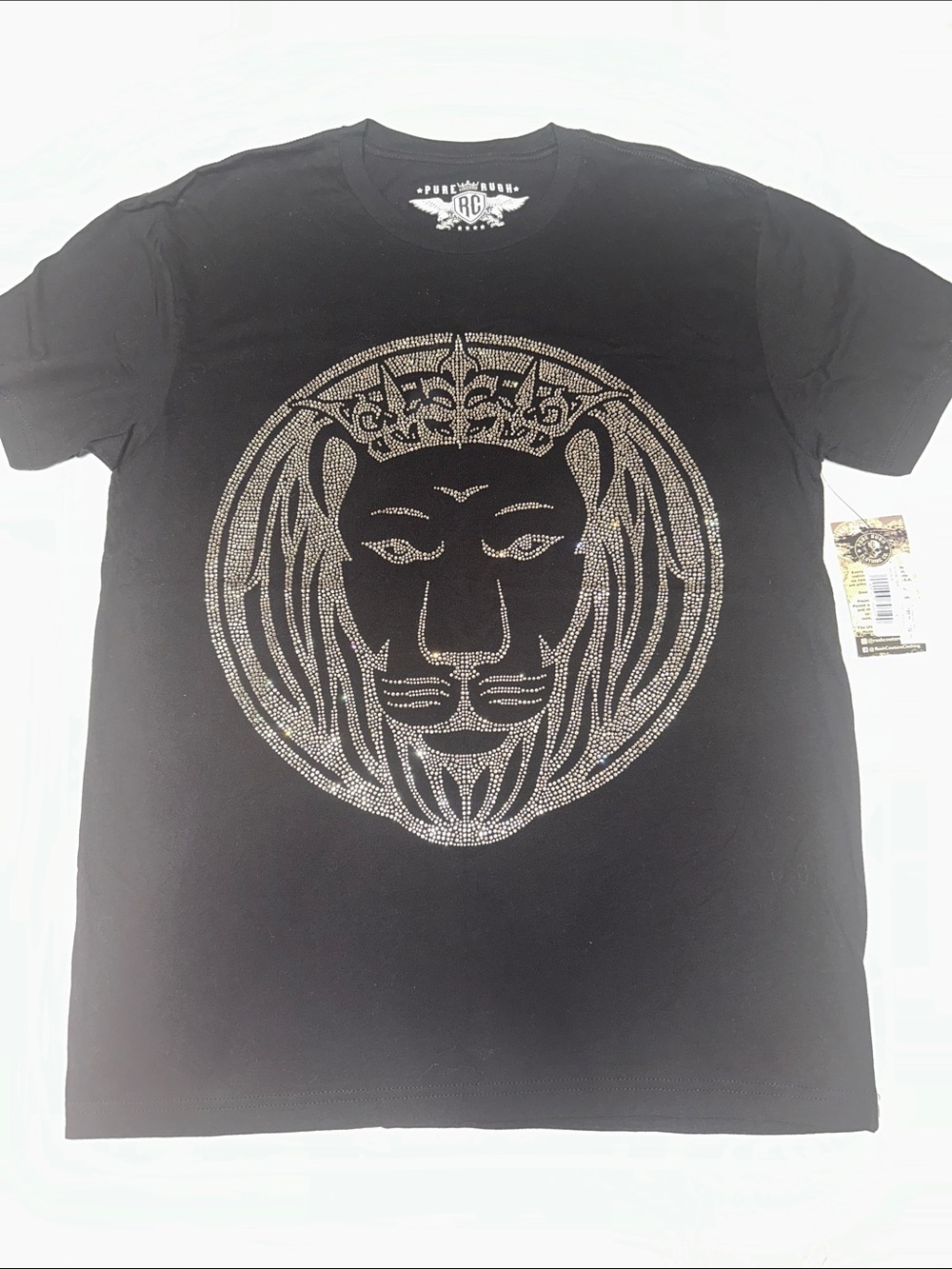 Black Men’s Lion Crest Short-Sleeve T-Shirt